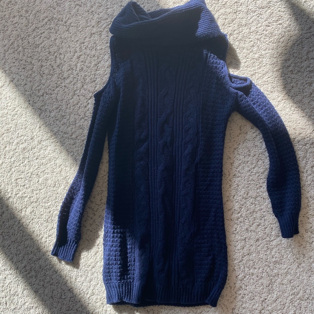 Knitted sweater dress